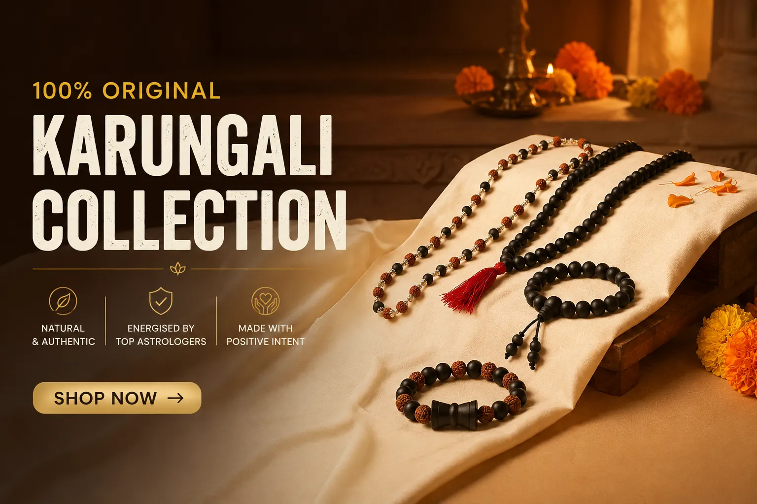 Karungali Collection — 100% original, energised by top astrologers.