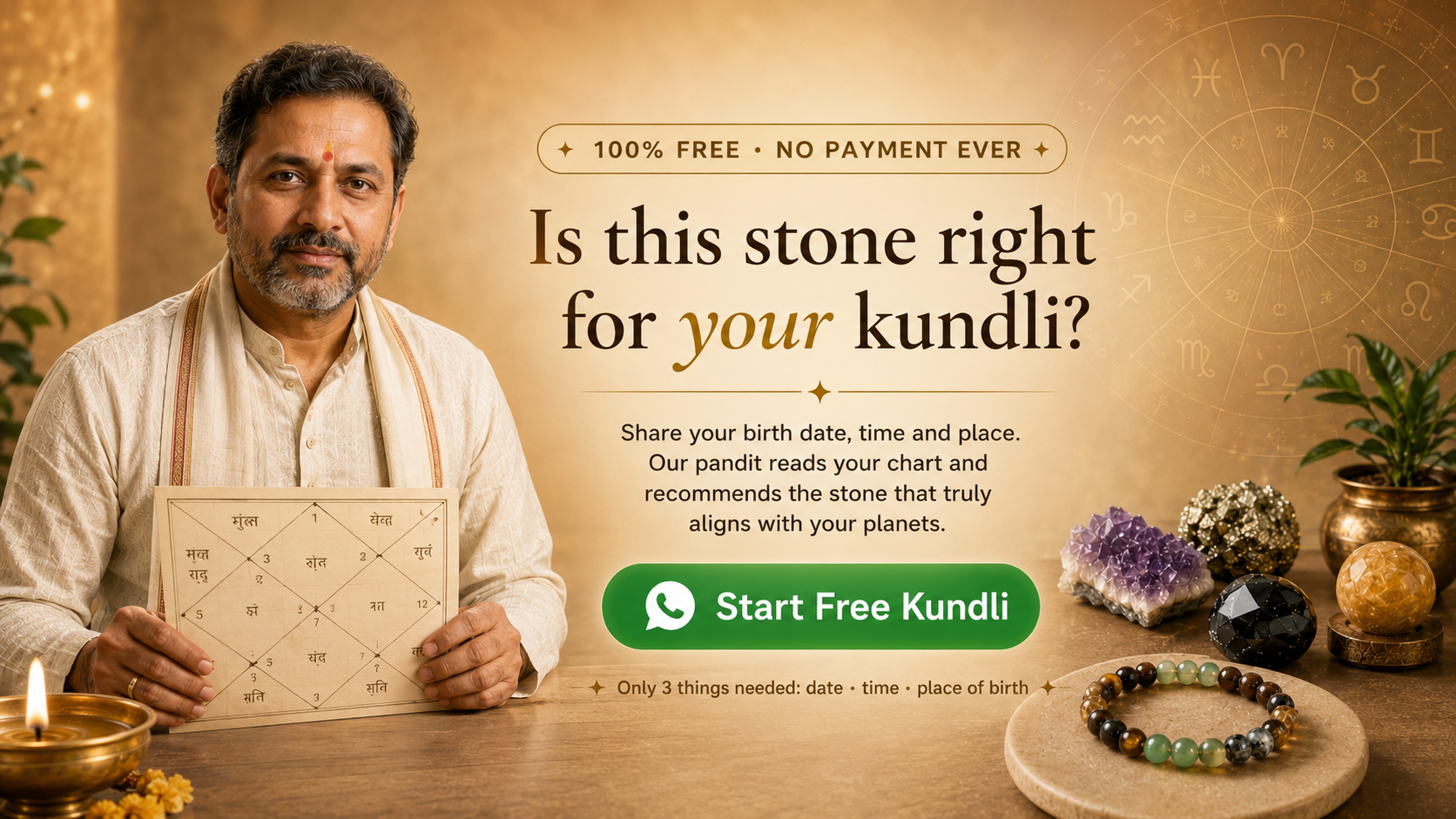 Is this stone right for your kundli? Start Free Kundli on WhatsApp.